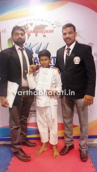 ಕರಾಟೆಯಲ್ಲಿ ನಶೀತ್ ಪ್ರಥಮ